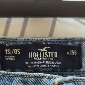 Hollister Ultra High-rise Dad Jean With Hearts